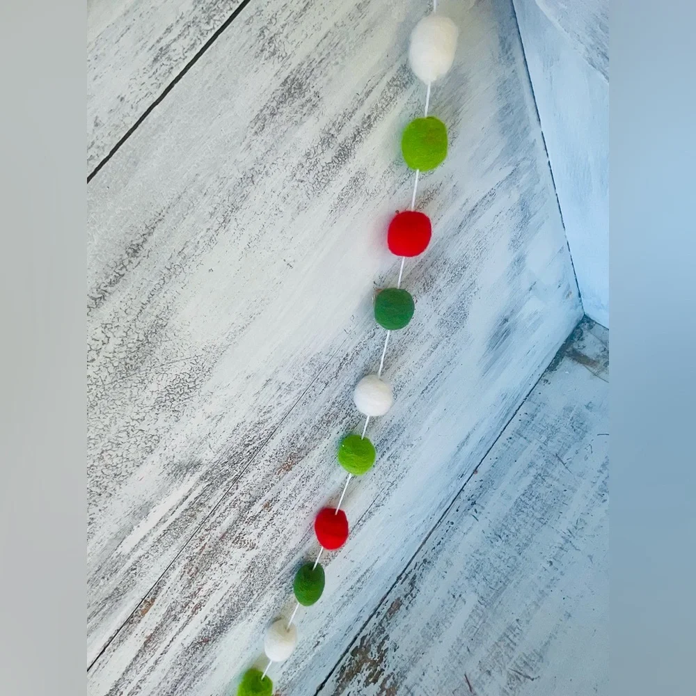 *Felted Wool Holiday Garland